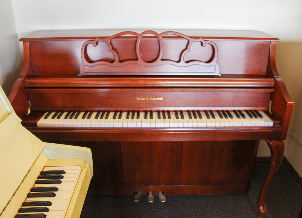 Kohler & Campbell KC144 French leg Cherry Console Piano